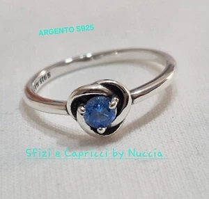Anello Cerchio Eterno Azzurro ARGENTO 925 ALE - Foto 1 di 3