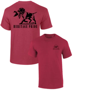 Heritage Pride Mens Duck Hunting Dog Outdoors Short Sleeve T-Shirt - Picture 1 of 3