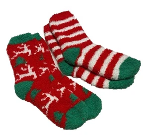Women Novelty-Christmas Socks Fleece Bed Sock Xmas Gifts Winter-Warm Socks Set - Picture 1 of 2