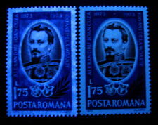 1973 Prince CUZA, maçonnique, franc-maçon, Roumanie, Mi.3125, variété de papier fluorescent, MNH
