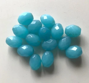 Pack of 15 Calcedonia Barrel Shaped 15mm Beads for Jewellery Making (IN07) - Bild 1 von 1