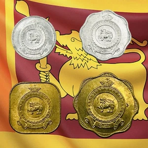 Lot of 4 British Ceylon / Sri Lanka Coins - 1963 AU/UNC - Combined Ship - Picture 1 of 2