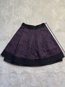 Diane Von Furstenberg Black Silk Blend Asymmetrical Handkerchief Hem Skirt Sz 2 - Picture 1 of 5