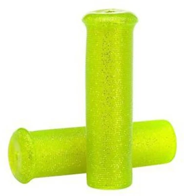 Emgo Star Fire Flake Grips for 7/8in. Handlebars - Yellow Motorcycle 42-21125 - Image 1 of 3