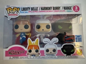 POWERPUFF GIRLS 3-Pack Belle Bunny Mange Funko Pop! Pegatina exclusiva NYCC 2025 - Imagen 1 de 6