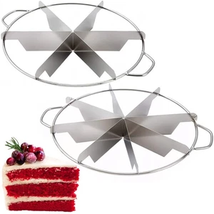 10" Stainless Steel 8 Piece Pie Cutter - Pie Slicer 6 Piece Bundle - Rust Saf... - Picture 1 of 4