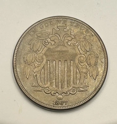 1867 Shield Nickel No Rays - Image 1 of 2