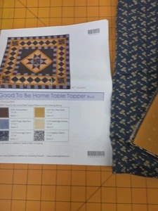 Kit de mesa Good To Be Home tela azul 40" cuadrado - Imagen 1 de 3