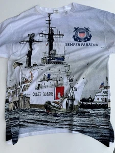 T-shirt maglietta Guardia Costiera degli Stati Uniti USCGC Reliance (WMEC-615) SEMPER PARATUS - Foto 1 di 7