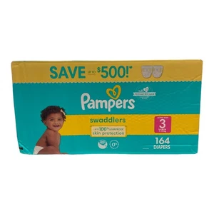Pampers Swaddlers Einwegwindeln Größe 3 (164 Stück) - Bild 1 von 2
