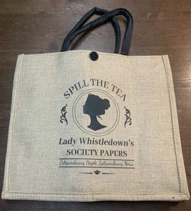 Lady Whistledown Tote Hanftasche Bridgerton "Spill The Tea" Society Papers Classic - Bild 1 von 7