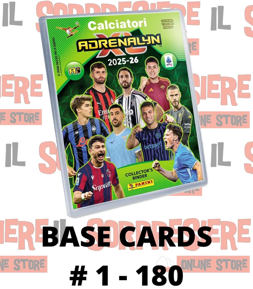 PANINI CALCIATORI ADRENALYN XL 2025-26 2026 BASE CARDS A SCELTA # 1 - 180 - Immagine 1 di 1
