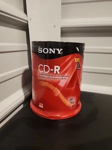 Sony CD-R 700MB Storage Media Discs 80 min Pack of 100 Blank CDs Brand New - Picture 1 of 3