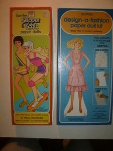 Muñecas de papel Barbie: diseño de patrón - kit de moda y patrón y Scott, ¡nuevo en caja! (1982) - Imagen 1 de 1