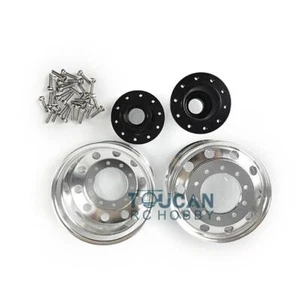 LESU Metal Wide Front Wheel Hub for 1/16 RC Tractor Truck Non-powered Axle - Picture 1 of 4