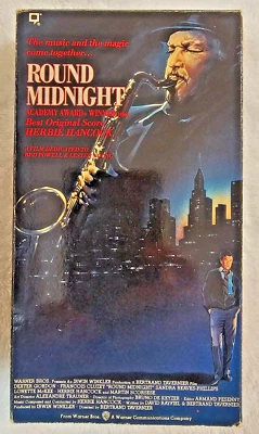 Round Midnight VHS 1992 Dexter Gordon Herbie Hancock Score Brand New Sealed - Image 1 of 4