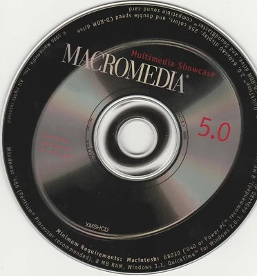 Multimedia Showcase Macromedia 5.0 Software 1996 ~ CD-ROM - Image 1 of 2