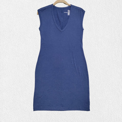 UNDERCOVER T shirt abito blu navy Victorias Secret taglia XS senza maniche stretch spiaggia salotto