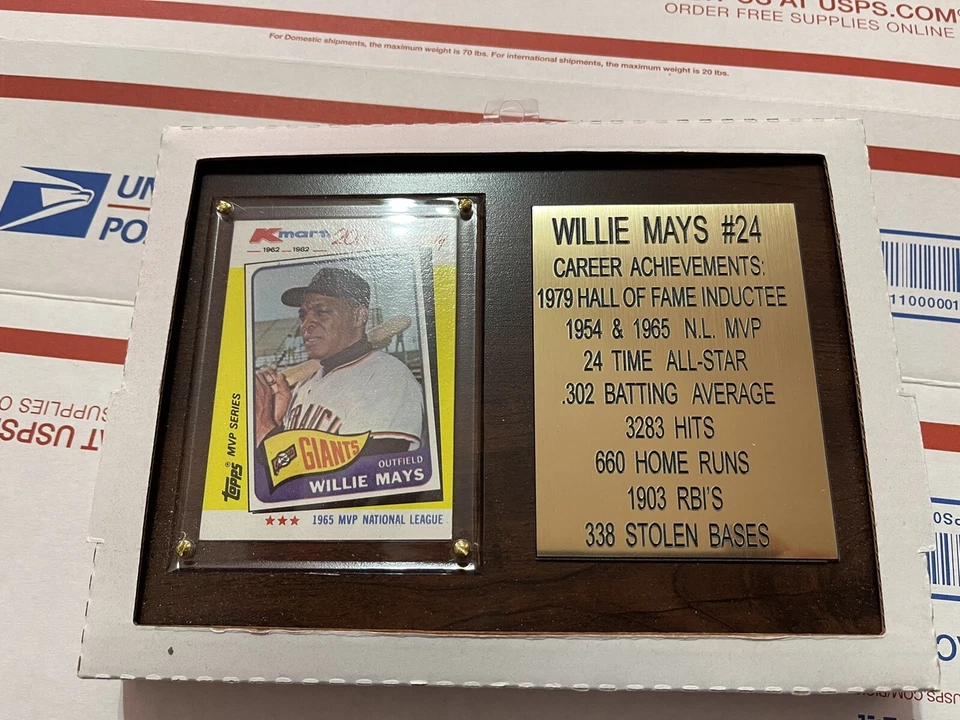 Placa conmemorativa de Willie Mays Foto 1 de 1