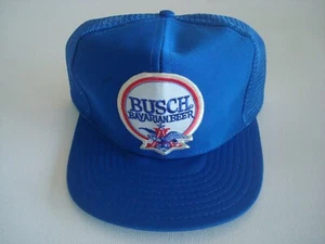 SMALL - MEDIUM DALLAS BUSCH BEER 90S GOLF BEACH SNAPBACK HAT CAP VINTAGE S5 - Picture 1 of 5