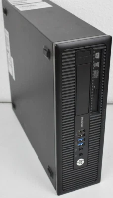 HP Elitedesk 800 G1 SFF PC i5-4590 @ 3.30GHz 4GB RAM 128GB SSD Windows 10 Pro - Image 1 of 4