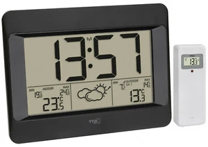 Funk Wetterstation ZENO TFA 35.1163.01 Raumklima Thermometer Barometer Funkuhr  - Bild 1 von 4