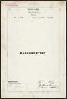 [[Trademark Registration By Crane &Amp; Co. For Parchmentine. Brand Paper]]