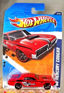 2011 Hot Wheels #135 HW Performance 68 MERCURY COUGAR Red Variant w/Black OH5 Sp - Picture 1 of 5