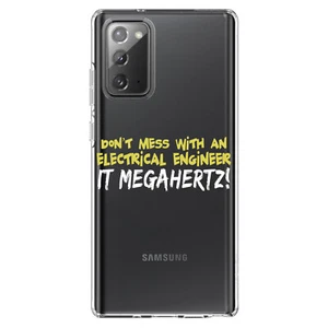 Clear Case for Galaxy Note Dont Mess Electrical Engineer Megahertz - Picture 1 of 7
