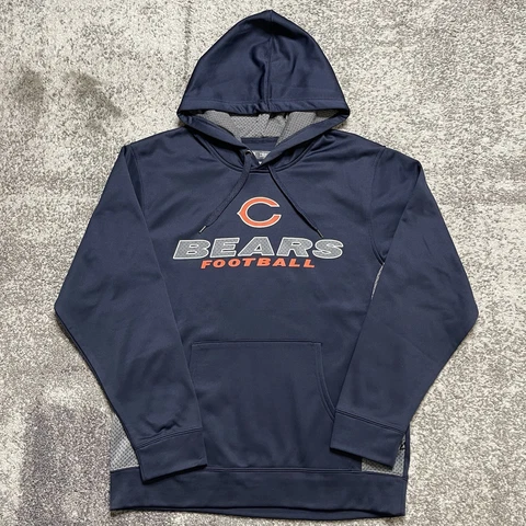 NFL Chicago Bears Football Sweater Hoodie Mens Medium Cover