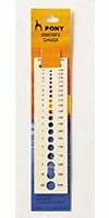 Pony Knitting Needle Gauges Size Measure Tool Crochet Wool Yarn - Image 1 of 4