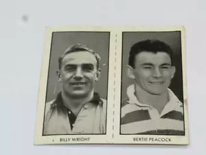 VINTAGE COLLECTOR CARDS x 2 World Cup Footballers 1958 Uncut The ROVER Comic - Picture 1 of 2