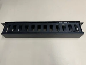 Unité de gestion des câbles montés en rack horizontal 1U - pack de 2 - Photo 1/3