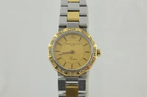 BAUME & MERCIER RIVIERA DAMEN UHR QUARTZ BRILLIANTEN 25MM STAHL/GOLD BM054 - Bild 1 von 7