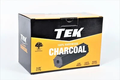 TEK Charcoal - 100% Natural Hardwood Charcoal Logs 5 LBS