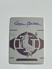 STEVE CARLTON 2022 NATIONAL TREASURES PRINTING PLATE AUTO 1/1 AUTOGRAPH HOF