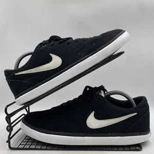 Nike SB Check Solar schwarz weiß Turnschuhe Größe UK 8 Herren Canvas Low Top Fitnessstudio Skate - Bild 1 von 8