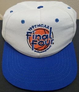 Sombrero Vintage 1997 NCAA Final Four Indianápolis Snapback Hershey Logotipo Blanco de Colección - Imagen 1 de 5