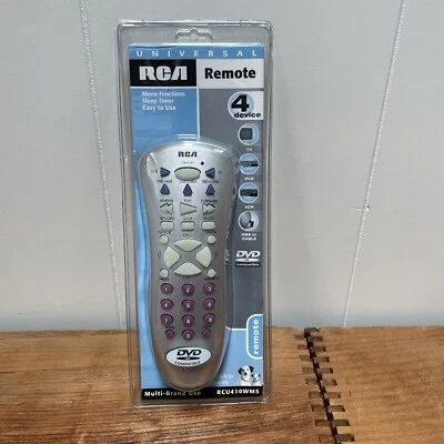 RCA Universal Remote Control RCU410WMS - 4 Device: DVD, VCR, TV, Cable or DBS - Image 1 of 4
