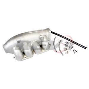 FITS 95-98 S14 S15 240SX SR2O SR2ODET ALUMINUM TURBO CAST INTAKE MANIFOLD SILVER - Bild 1 von 2