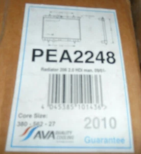 AVA QUALITY COOLING RADIATOR PEU2248 FITS CITREON C4, XSARA, PEUGEOT 307 2.0HDI - Picture 1 of 3