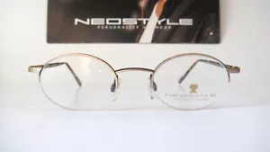Neostyle Germany 48-21 135 Brass Half Rim Medium Eyeglasses Frames Specs Mens - Picture 1 of 12