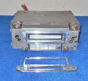 1966 Thunderbird Hardtop Landau Convertible ORIG AM 8 TRACK RADIO w FACE BEZEL - Picture 1 of 1