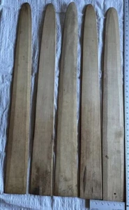 5 Antique Wood Male Mink Fur Trapper Stretcher Boards 4x36” #5 - Picture 1 of 8