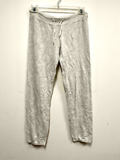 MONROW Classic Women's Vintage Sweat Pants Heather White - Size Small