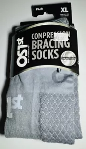 OS1st graue Kompressions-Bracing-Socken XL reflektierende Laufsocken neu - Bild 1 von 6
