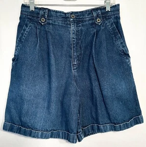JEAN CORTO DENIM DONNA TAGLIA 12 VITA 30 LIZ SPORT BLU PLISSETTATO DAVANTI CON POLSINI - Foto 1 di 5