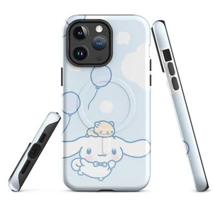 Sanrio Hello Kitty Cinnamoroll balloons MagSafe® tough case for iPhone® - Picture 1 of 3