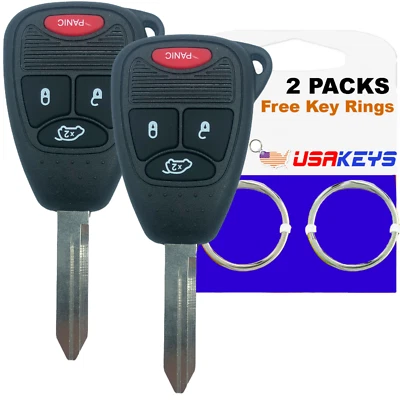 2 para Chrysler Pacifica 2004 2005 2006 2007 2008 llave de entrada sin llave control remoto Foto 1 de 3