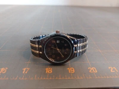 Кварцевые часы WALTHAM WTH05CVS дата работают черное золото - Изображение 1 из 4